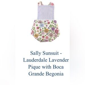 ISO!!! Sally Sunsuit - Lauderdale Lavender Pique with Boca Grande Begonia